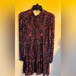 Scoop LS Smocked Short Dress Size Medium